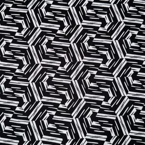 Black & White Diamond Paradox II by Blank Quilting - 1/2 Yard - Geometric